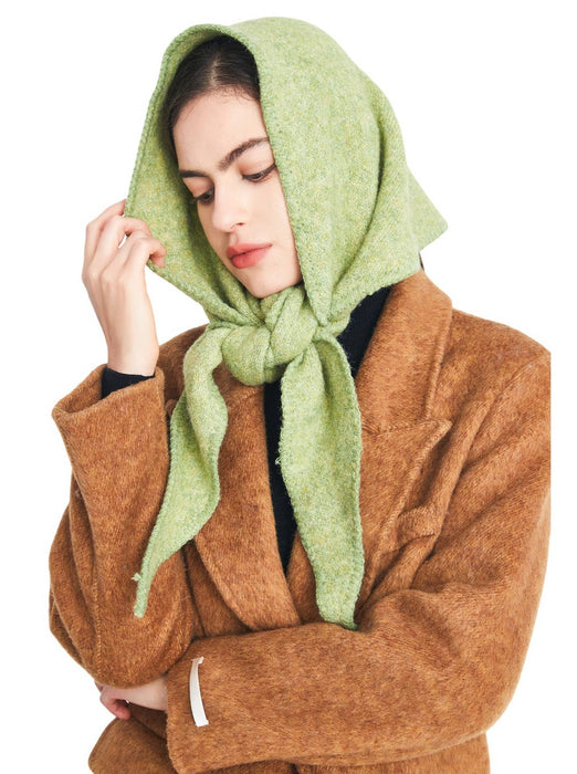 Knitted Triangle Shawl Scarf