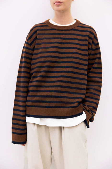 The Klein Sweater | Striped Boyfriend Sweater