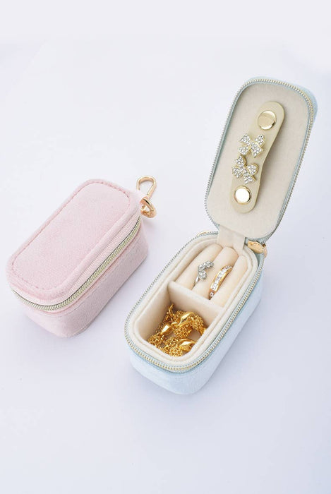 Velvet mini Jewelry box Keychain