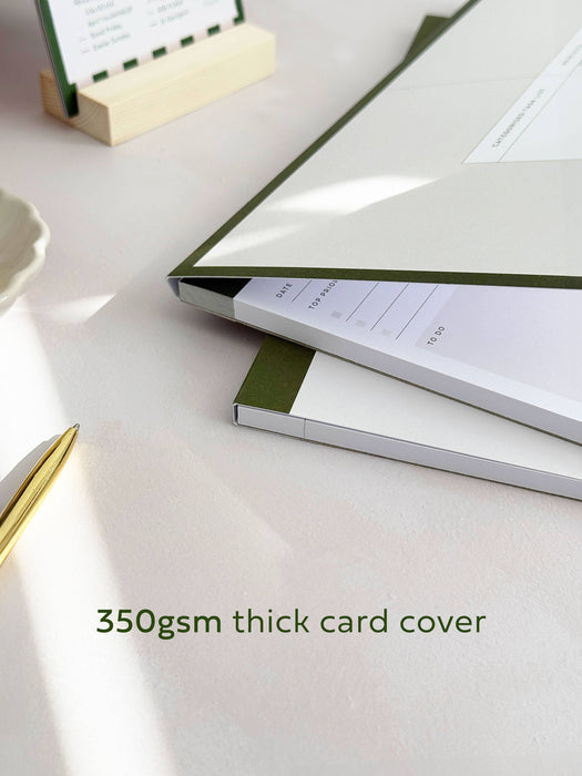 Perforated Productivity Desk Pad: Time Blocking & To Do List