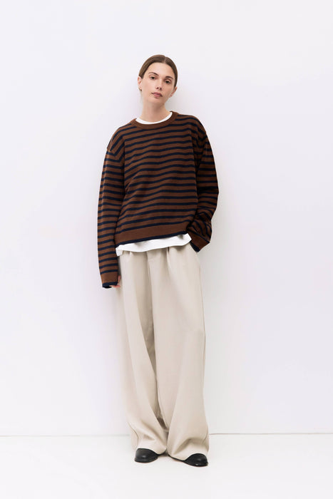 The Klein Sweater | Striped Boyfriend Sweater