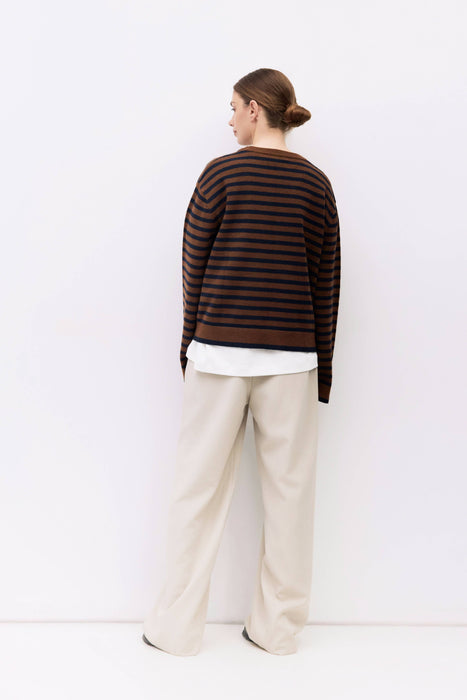 The Klein Sweater | Striped Boyfriend Sweater