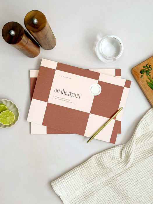 Meal Planner with Perforated Grocery List Notepad