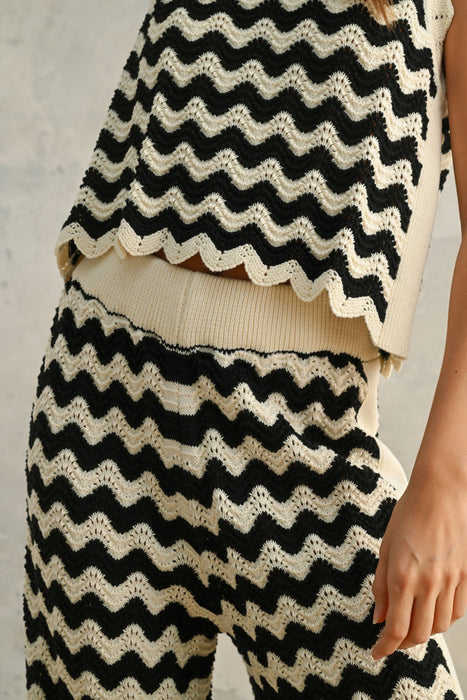 COLOR COMBO CROCHET TOP