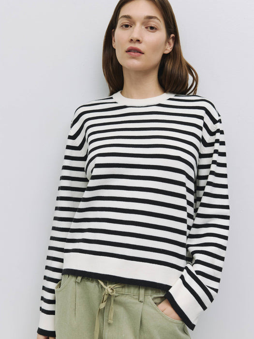 The Klein Sweater | Striped Boyfriend Sweater