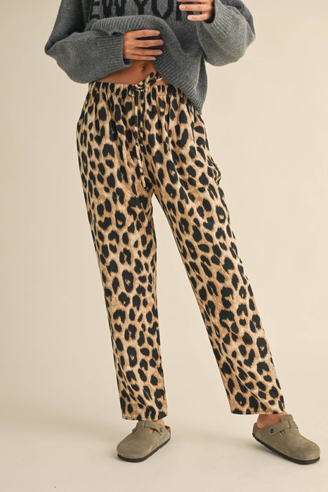 LEOPARD PRINT PANTS