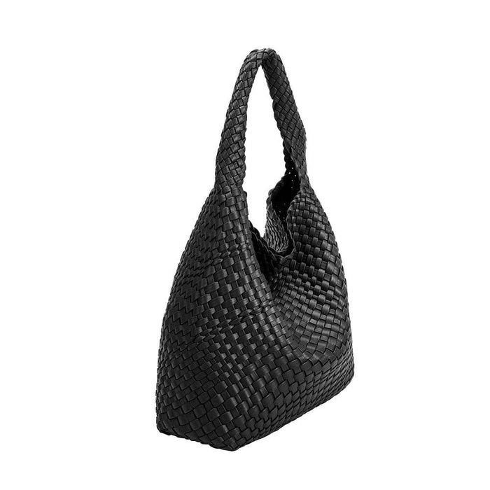 Johanna Black Recycled Vegan Shoulder Bag / MR