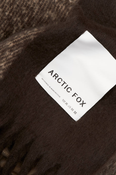 The Reykjavik Throw - 100% Recycled - Dark Earth Brown