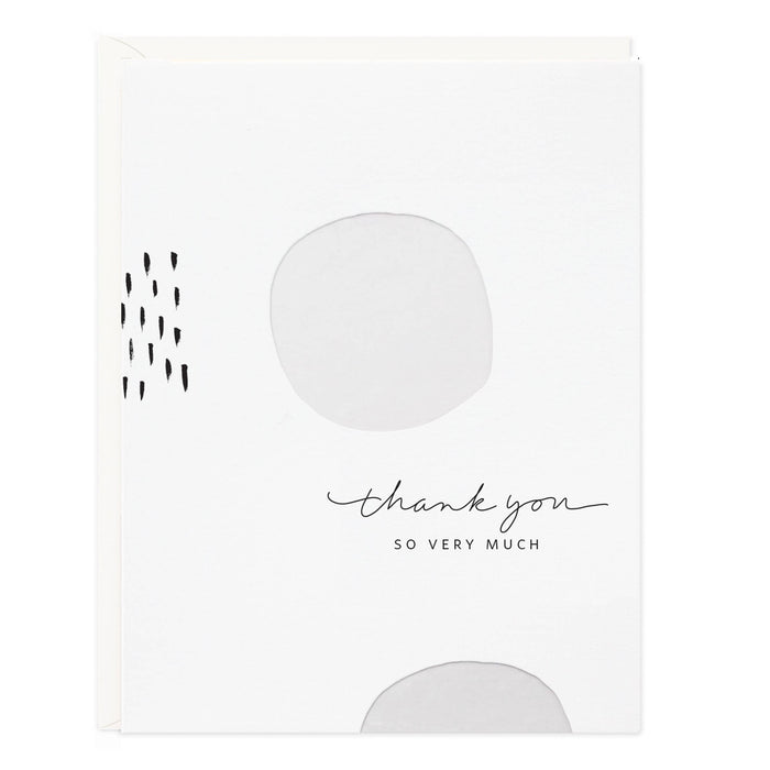 Thank You White Dots Card | Boxed Set of 6