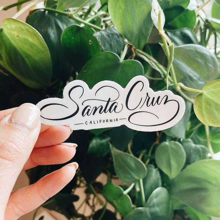Santa Cruz Font Sticker | 3"