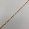 Close up of 14k gold-filled paperclip chain.